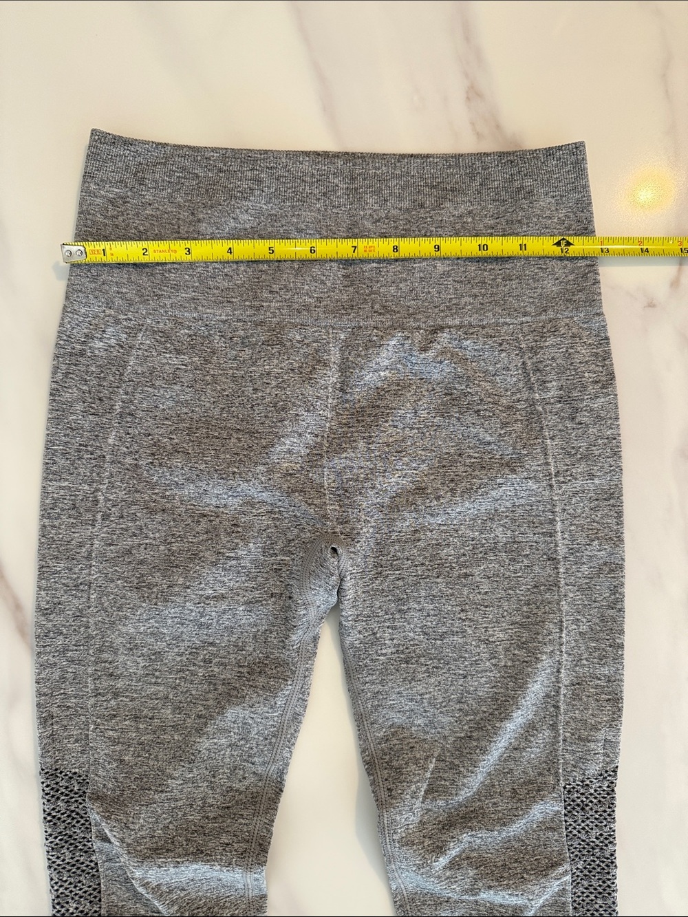 Fabletics Sync Seamless High-Waisted 7/8 Leggings Pants Small Grey Heather - Picture 15 of 16